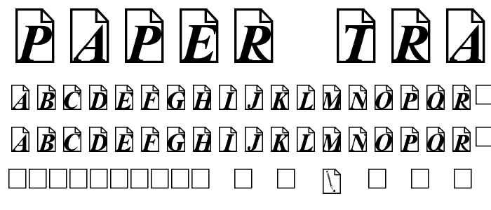 Paper Trail font